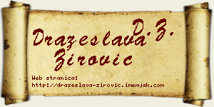 Dražeslava Žirović vizit kartica